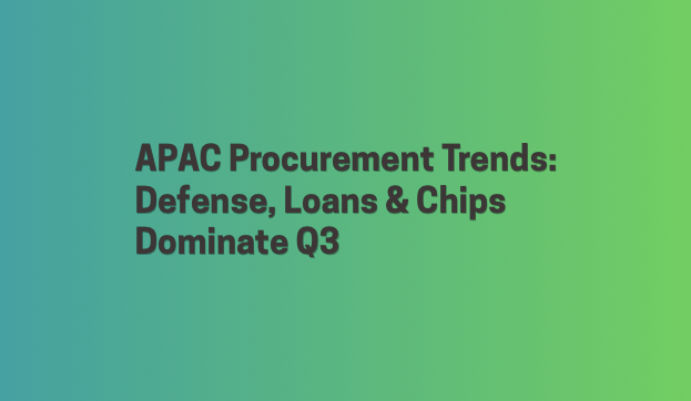 APAC Procurement Trends: Defense, Loans & Chips Dominate Q3